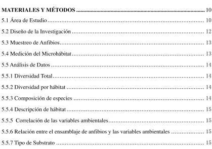 TABLA DE CONTENIDO 