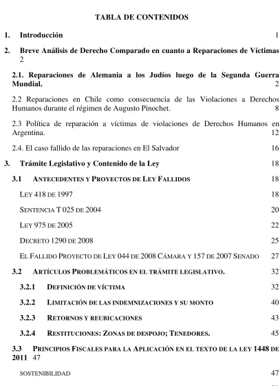 TABLA DE CONTENIDOS 