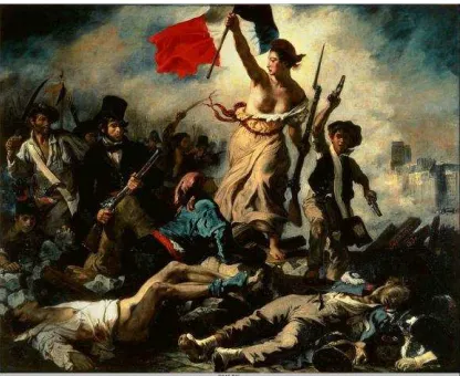 Figura 1: La Libertad Guiando al Pueblo, Eugène Delacroix, 1830 