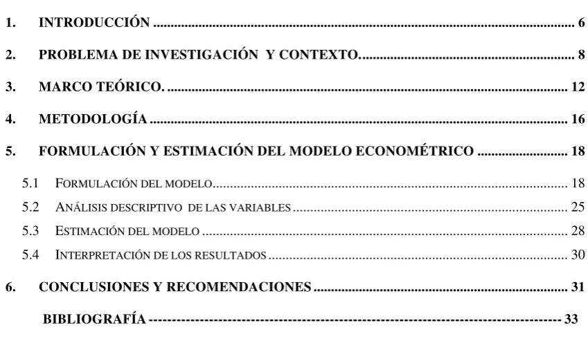 Tabla de Contenido 