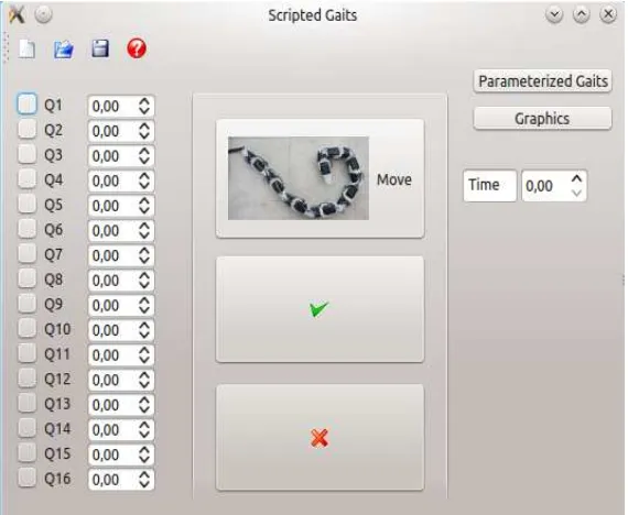 Figura 4.1: Interfaz Scripted Gaits