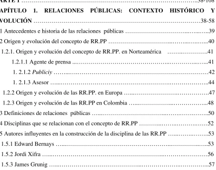 TABLA DE CONTENIDO  