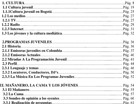 TABLA DE CONTENIDOS 
