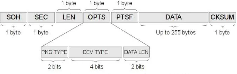 Fig. 4.2. Formato general de los paquetes del protocolo LLC-HLC