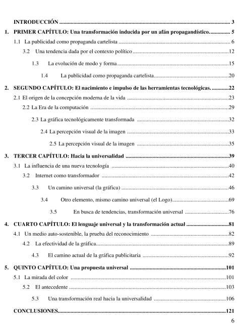 TABLA DE CONTENIDOS 