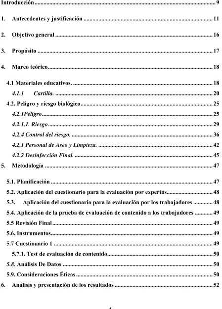 Tabla de contenido 