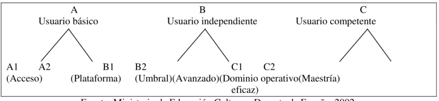 Tabla 5. Niveles de Competencia en Lengua Extranjera 
