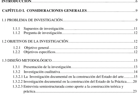 TABLA DE CONTENIDO 