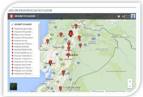 Figura 5. Google MAP WHONETECUADOR 