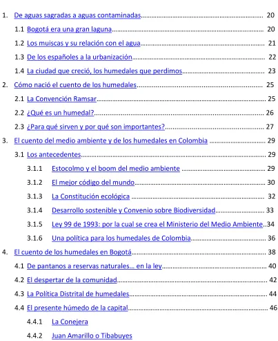 TABLA DE CONTENIDO 