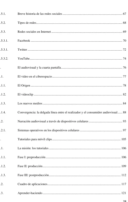 Cuadro de aplicaciones ...........................................................................................