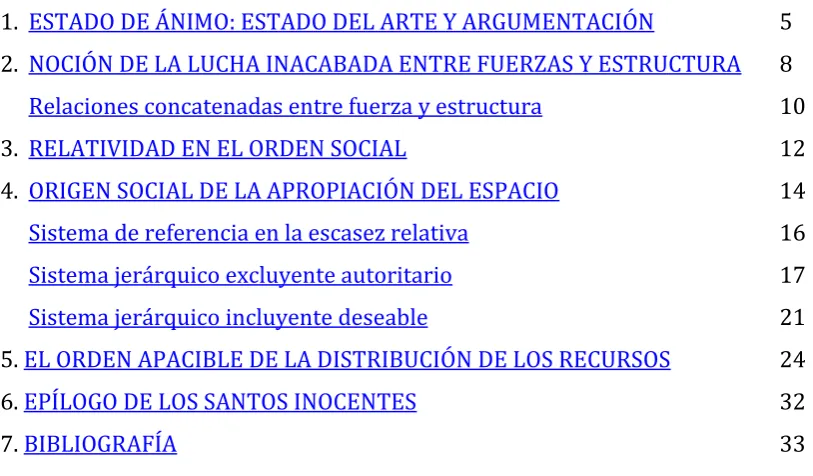 TABLA DE CONTENIDO 