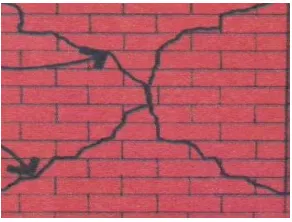 Figura Nº 1.6: Falla por fricción-cortante en muros de mampostería no estructural. 