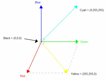 FIGURA 8 REPRESENTACIÓN VECTORIAL DE LOS COLORES 