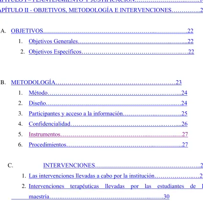 TABLA DE CONTENIDO 
