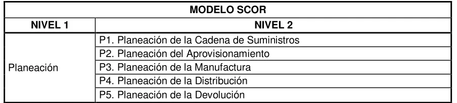 Tabla 4. Procesos Cadena de Suministros AcuaCare S.A.S. 