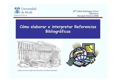 Cómo Elaborar E Interpretar Referencias Bibliográficas