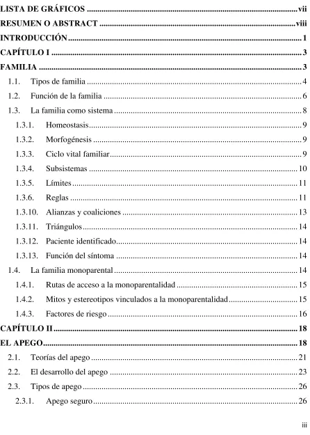 TABLA DE CONTENIDOS 
