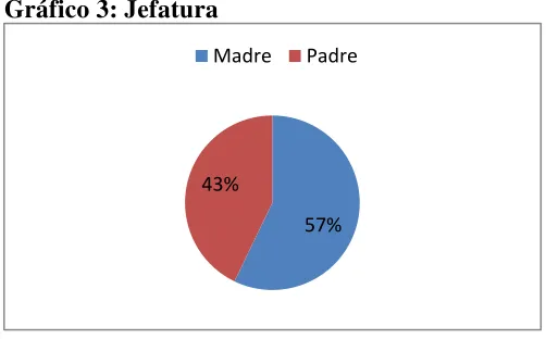 Tabla 4: Jefatura 