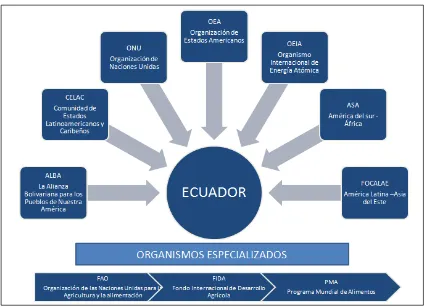 Figura 2 Ecuador y Organismos Internacionales en materia ambiental   Elaboración propia