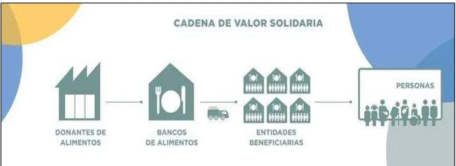 Figura 4: Cadena de valor solidaria de los bancos de alimentos 