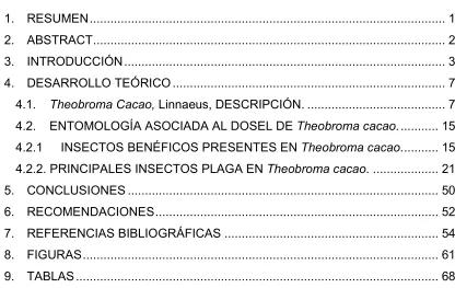 TABLA DE CONTENIDO 
