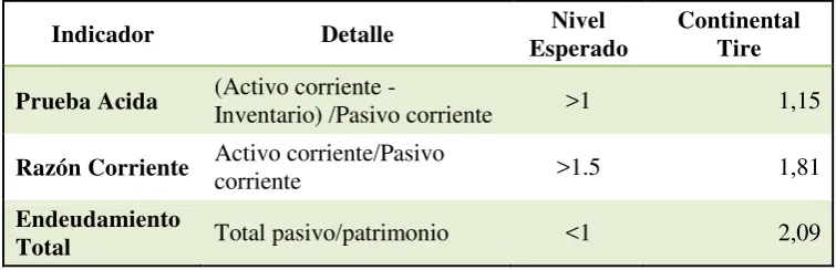 Tabla N°10 Riesgo financiero 