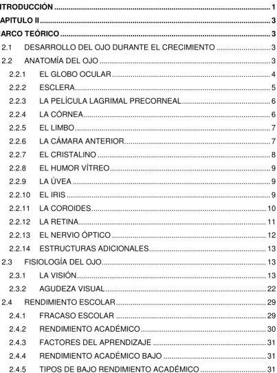 TABLA DE CONTENIDOS 