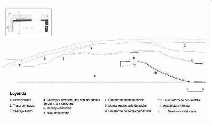 Fig. 11: Perfil de Montículo SJ 8: Tomado de Guinea (2010: 511). 