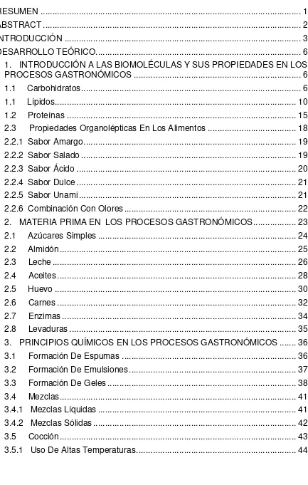 TABLA DE CONTENIDOS 