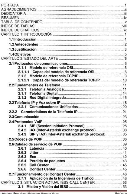 TABLA  DE CONTENIDO ................................................................................