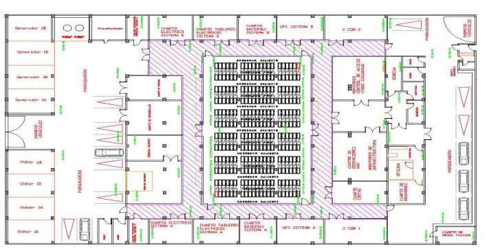 Figura 1.1 Diseño Arquitectónico Data Center [ 1] 