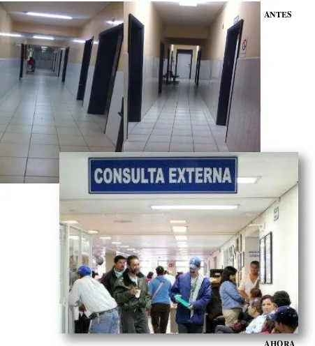 FIGURA No. 4  Área de Consulta Externa de Salud Nº 16 del Hospital Machachi Foto del año 2015  