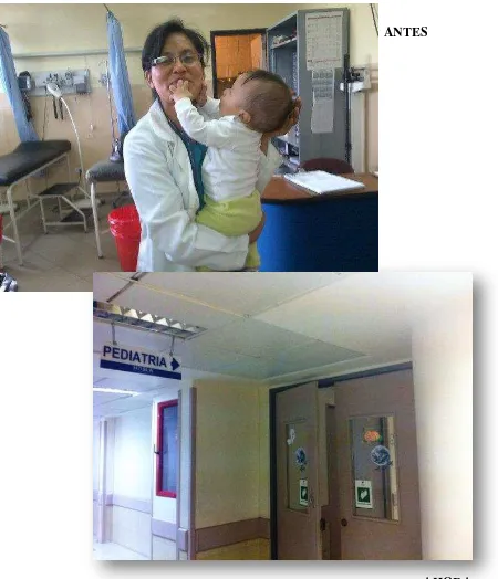 FIGURA No. 6 Área de Pediatría de Salud Nº 16 del Hospital Machachi Foto del año 2015  