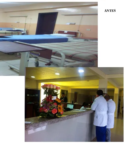 FIGURA No. 10 Área de Hospitalización de Salud Nº 16 del Hospital Machachi Foto del año 2015  