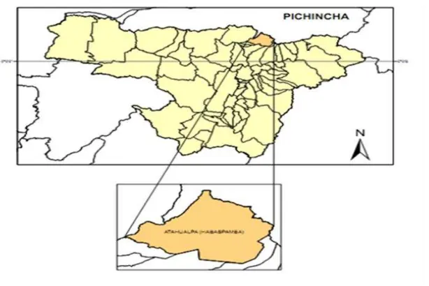 Figura 1.1 Ubicación geográfica de la parroquia Atahualpa 