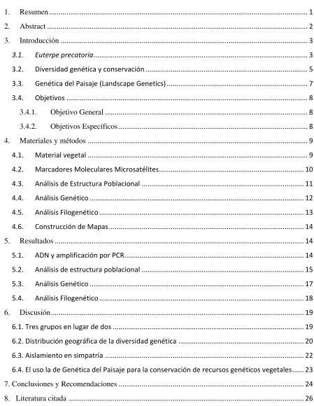 TABLA DE CONTENIDOS 