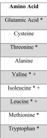 Table 3. Identified Amino Acids Found in the Lupin Protein Isolate 