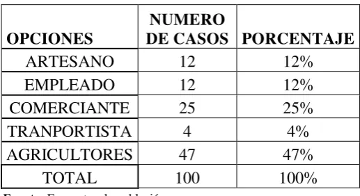 Tabla No 3: Edad 