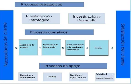 Figura 15: Mapa de procesos de la empresa 