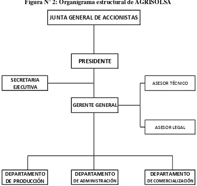 Figura N° 2: Organigrama estructural de AGRISOLSA 