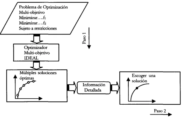 Figura 2. Optimización Multiobjetivo Ideal.