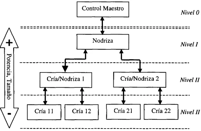Figura 2.1: División jerárquica en la Arquitectura Nodriza.