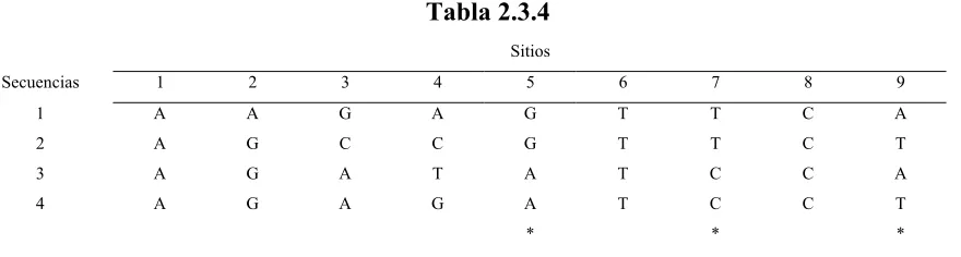 Tabla 2.3.4 