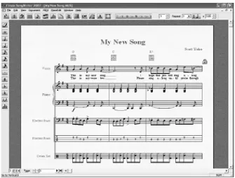 Figura 8. Pantalla del software “Finale”. 