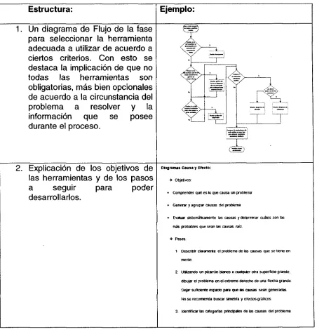 Tabla 5 - Estructura de Manual de Entrenamiento 