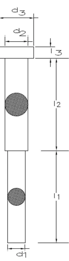Figura 4.5-1 Punzón Escalonado n=3 