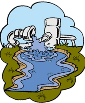 Figura 2-4: Descarga de agua residual doméstica en cuerpo receptor. Fuente: journalmex.wordpress.com