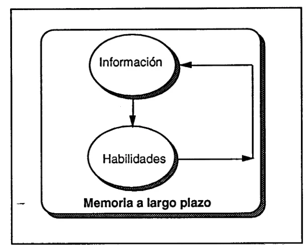 Fig. 2.6 Combinación de información y habilidades en la memoria a largo plazo 