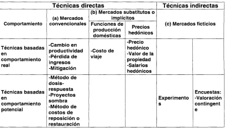 Tabla 3.3. Técnicas  de  Valorización 